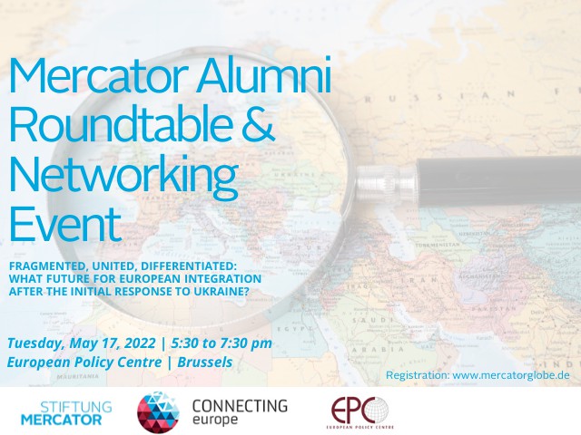 Mercator Alumni Networking Event Brussels | Discussing Europe´s Future at a crossroads